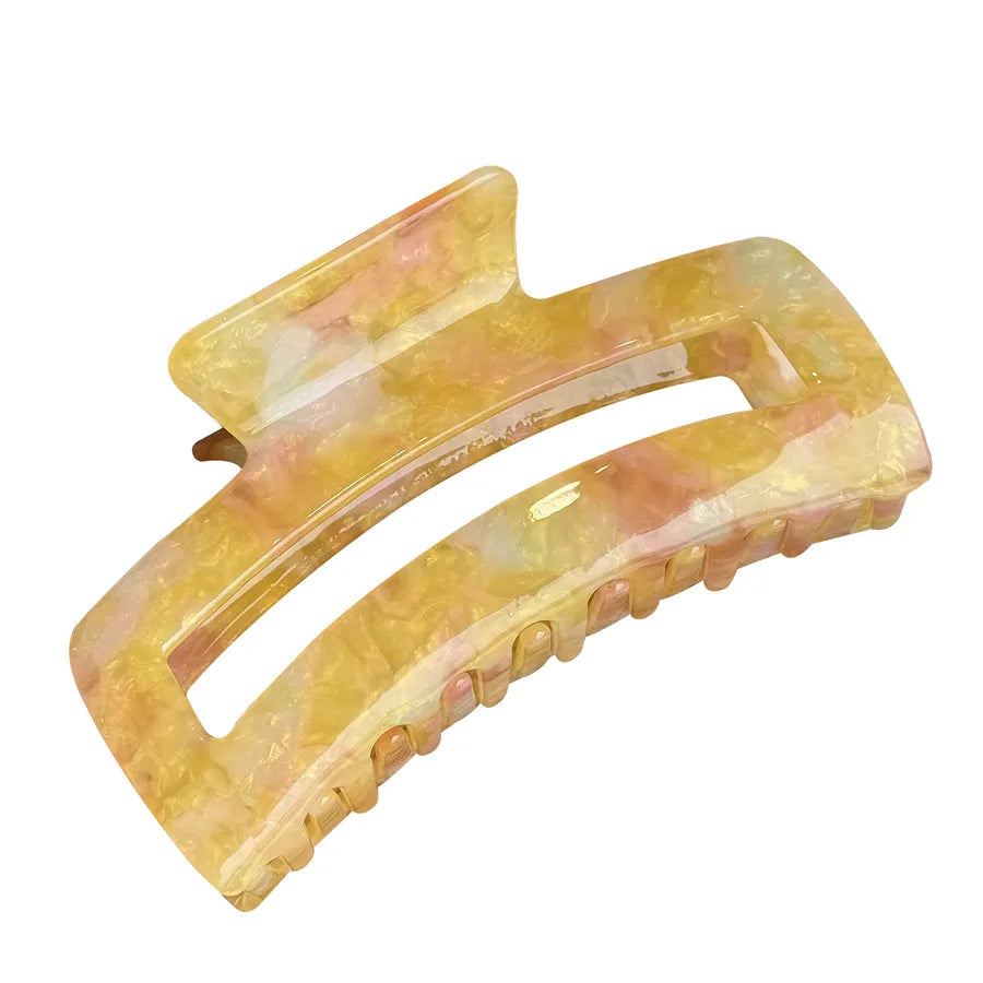 Large Size Hollow Arc Shaped Hair Claw Clip Design Sense Vinegar Acetate Universal Hair Accessories For Women Simple Style