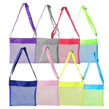 Luxury beach swimming clothes storage bag made of durable nylon in solid colour, ideal for vacation use.