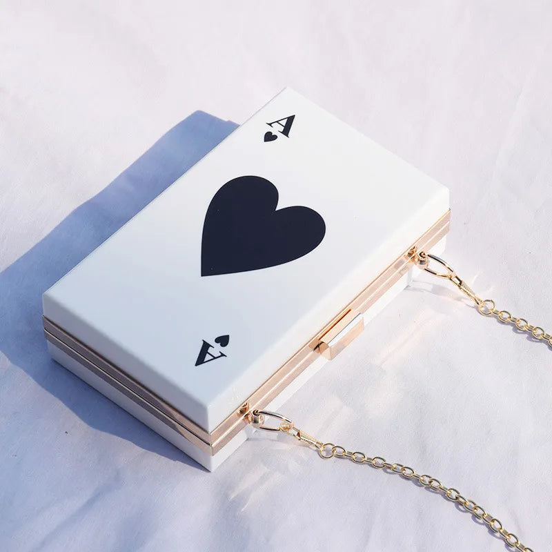 Elegantly designed black cherry acrylic square crossbody bag for women, featuring a stylish chain strap, perfect for upscale fashion accessories.