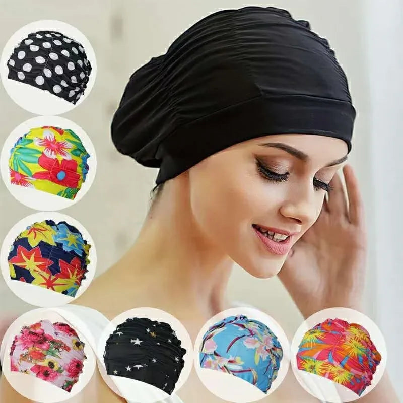 Luxury casual solid colour nylon swimming cap for adults, designed for comfort and style, perfect for casual swimmers and enthusiasts alike.