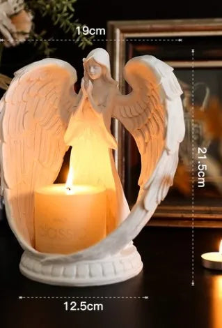 Christmas Vintage Style Simple Style Angel Resin candlestick