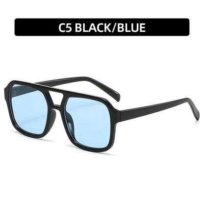 Elegant women's grey geometric square sunglasses, full frame design perfect for casual and sports occasions.