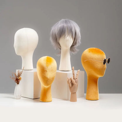 Pin Head Model Prop Display Stand Wig Hat Glasses Scarf Jewelry Holder Female Adult Mannequin Hair Extension Tool Kit