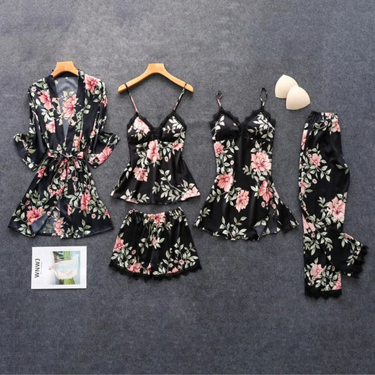 women's sexy leaf flower polyester printing shorts sets pants sets