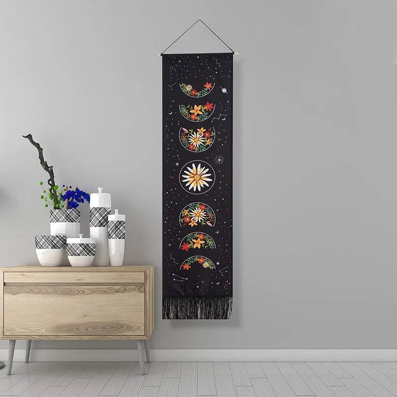 Charming polyester cotton hanging wall ornament that adds a touch of nature and elegance to your home interior.