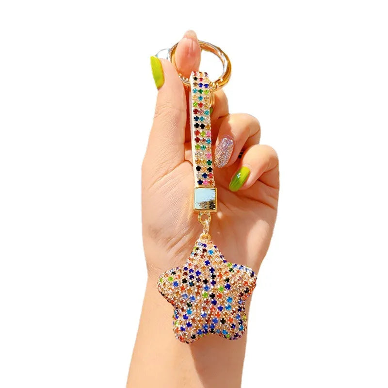 Stylish and chic Cute Pendant Keychain featuring a tassel, perfect for gifting on special occasions like Christmas, Valentine's Day, and New Year.