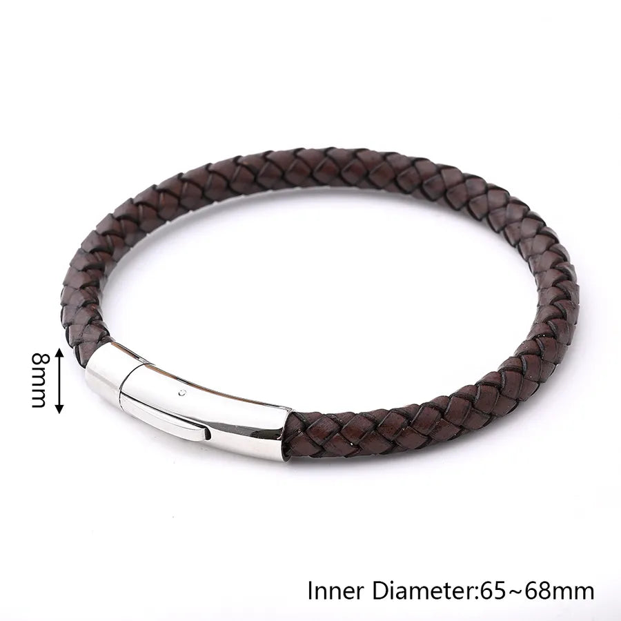 Close-up view of the intricate design of the Men's Casual Skull Wristband, showcasing its lavish 18K gold plating and durable materials.