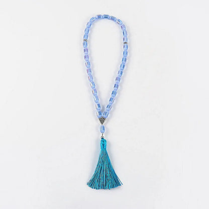 Elegant classical tassel rosary made of alloy and glass, showcasing exquisite craftsmanship and design, perfect for home decor and special occasions.