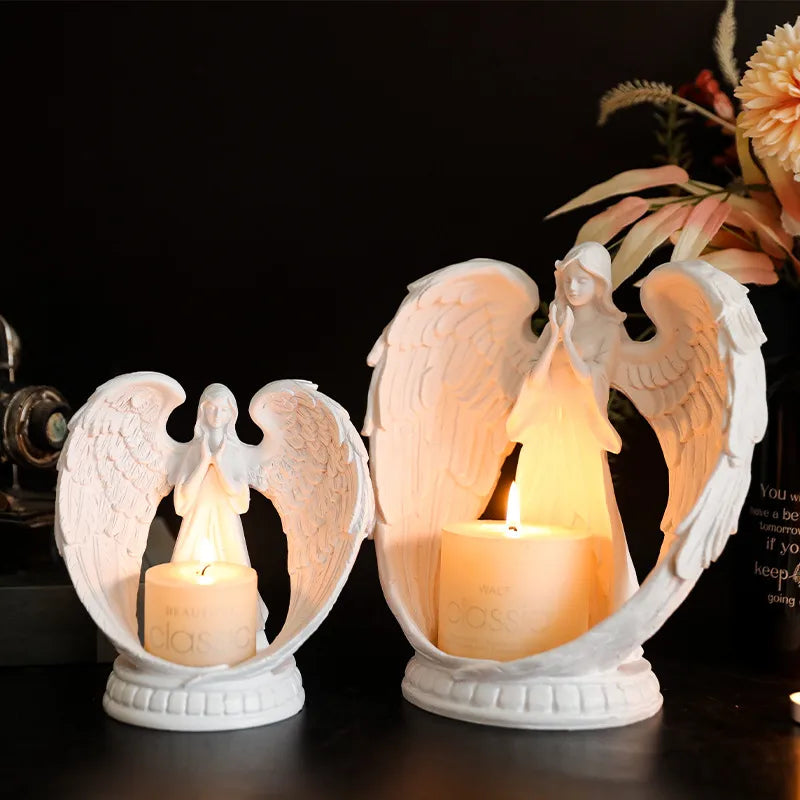 Christmas Vintage Style Simple Style Angel Resin candlestick
