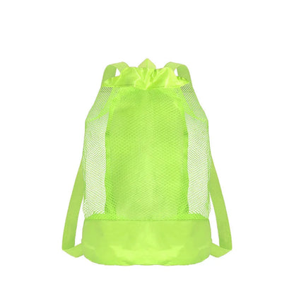 Luxury beach swimming clothes storage bag made of durable nylon, featuring a solid colour design, perfect for vacation and stylish organization.