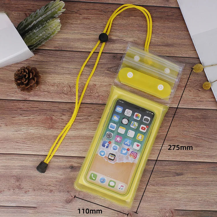 Luxury casual waterproof TPU bag in solid colour, ideal for swimming accessories, showcasing lightweight design for unisex use.