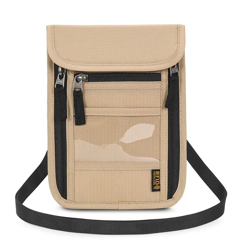 Elegant design of the luxury nylon passport holder, showcasing its basic style and unisex appeal, perfect for any travel occasion.