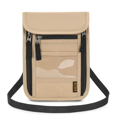 Elegant design of the luxury nylon passport holder, showcasing its basic style and unisex appeal, perfect for any travel occasion.