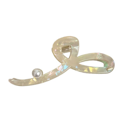 Elegant women's headwear, a luxurious shark hair clip made from high-quality acetic acid, perfect for trendy summer hairstyles.