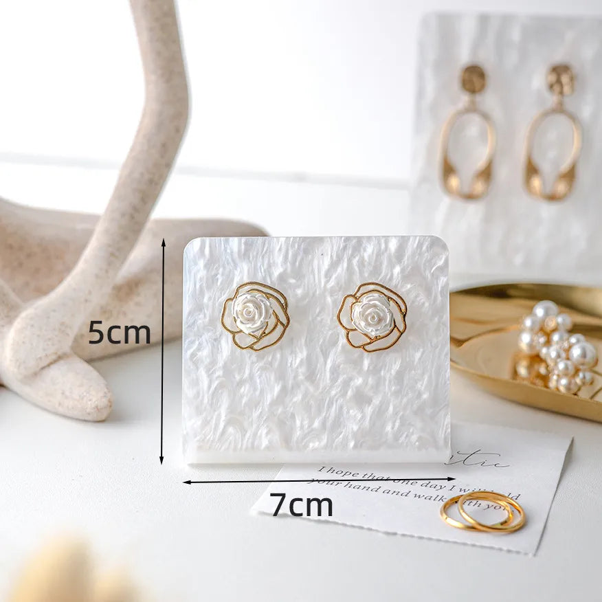 Acrylic Earring Display Stand Cloud Pattern Jewelry Storage Organizer Nordic Style Photo Prop For Ear Studs And Hoops