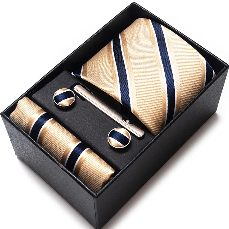 Stylish men's cufflinks featuring a chic geometric pattern, made from high-quality polyester yarn, perfect for adding a touch of elegance to any outfit.