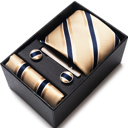 Stylish men's cufflinks featuring a chic geometric pattern, made from high-quality polyester yarn, perfect for adding a touch of elegance to any outfit.