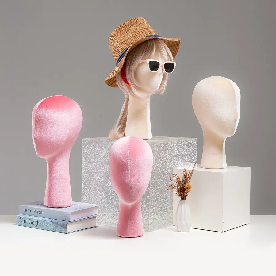 Pin Head Model Prop Display Stand Wig Hat Glasses Scarf Jewelry Holder Female Adult Mannequin Hair Extension Tool Kit