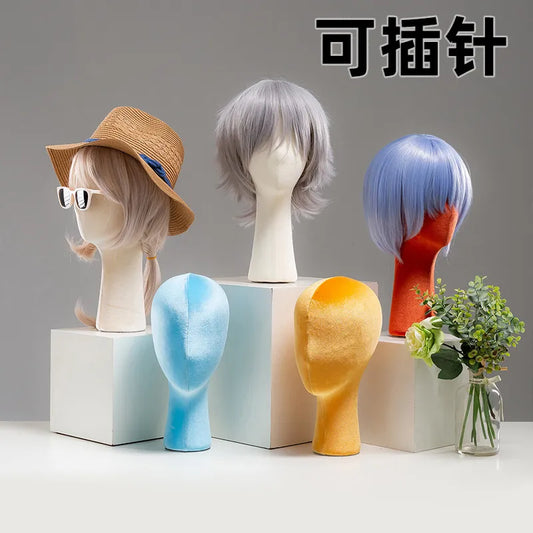 Pin Head Model Prop Display Stand Wig Hat Glasses Scarf Jewelry Holder Female Adult Mannequin Hair Extension Tool Kit