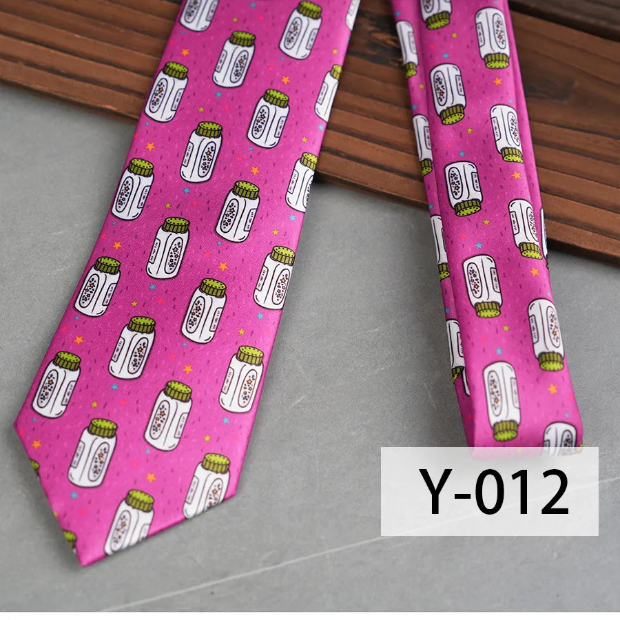 Stylish men's tie made from high-quality polyester yarn, decorated with a unique geometric plant arrow design perfect for upscale casual attire.