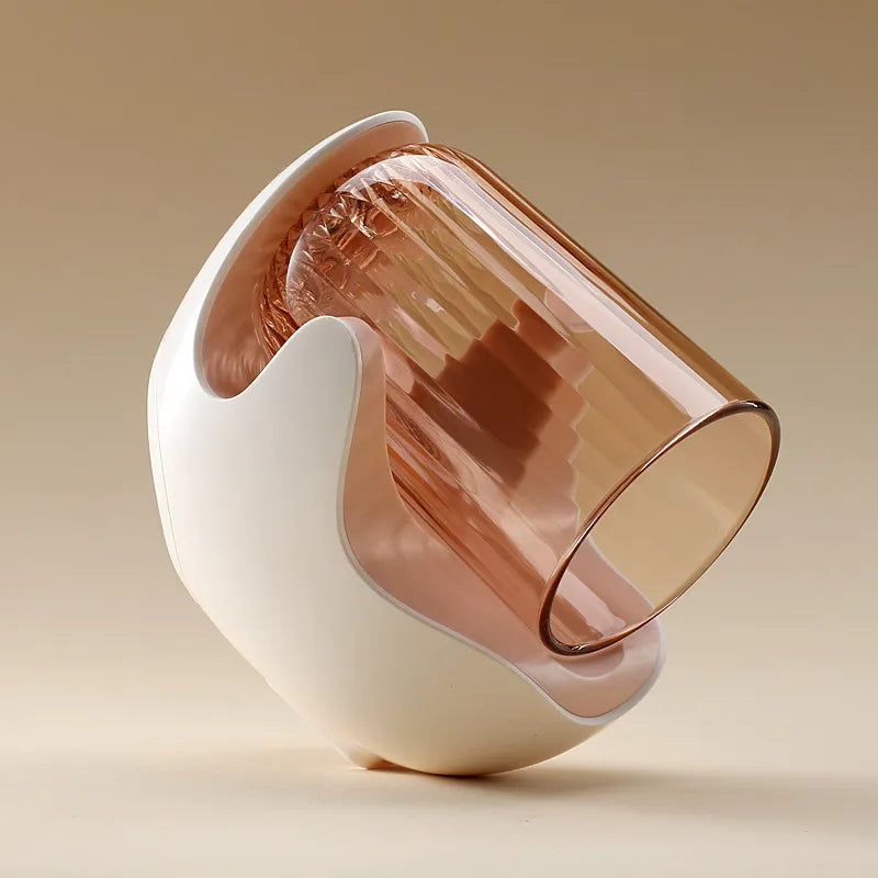 Simple magnetic suction mouth cup wall-mounted household ...