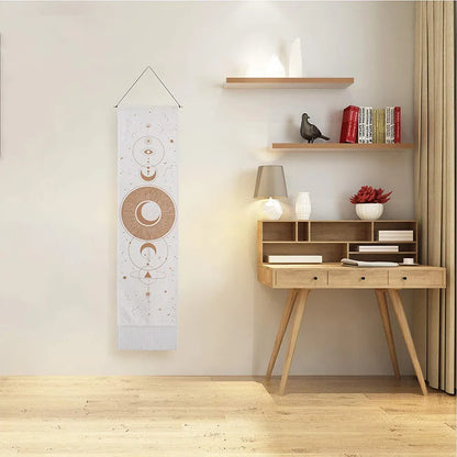 High-quality hanging wall ornament made from polyester cotton featuring a tranquil landscape, perfect for creating a sophisticated interior ambiance.