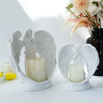 Christmas Vintage Style Simple Style Angel Resin candlestick