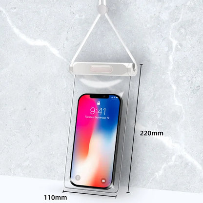 Unisex casual swimming bag made from durable waterproof TPU material, highlighting a stylish solid colour finish, ideal for water activities.