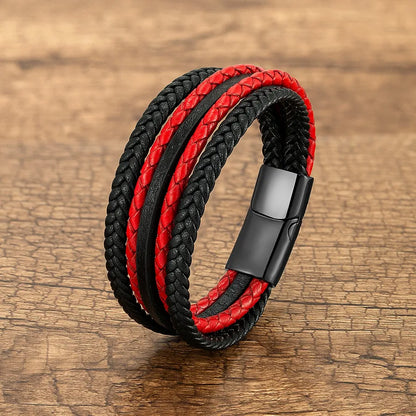 Detailed view of the adjustable feature on a vintage punk geometric wristband, illustrating the comfort and fit for daily wear and special occasions.
