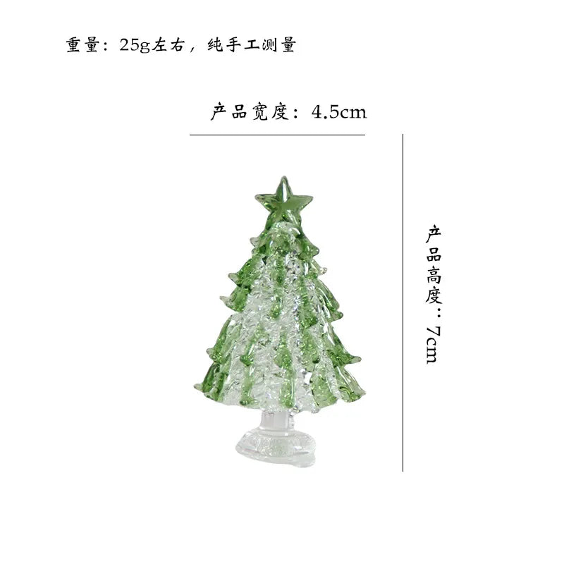 Artistic arrangement of frosted glass Christmas tree decorations, embodying luxury and charm for thoughtful gifting during the festive season.
