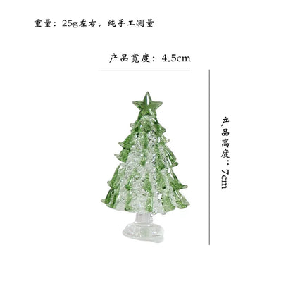 Artistic arrangement of frosted glass Christmas tree decorations, embodying luxury and charm for thoughtful gifting during the festive season.