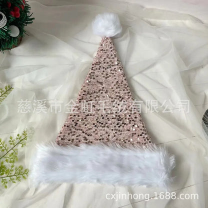 Elegant Christmas Color Block Nonwoven Festival Hat showcasing a vibrant and festive design, perfect for holiday celebrations and parties.