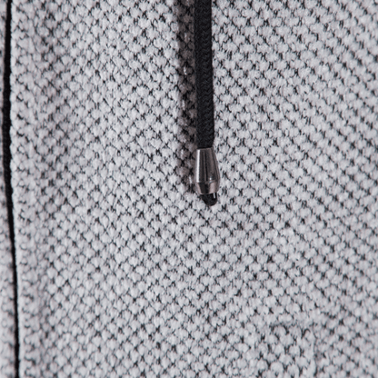 Selection of available colours for the men's plus fleece hooded winter cardigan jacket, including black, dark grey, navy blue, and red, each embodying sophistication.