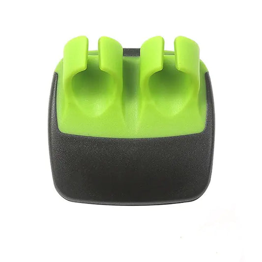 Luxurious ergonomic kitchen gadget featuring a vibrant green and sleek black design, ideal for effortless fruit and vegetable peeling.