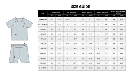 Stylish unisex summer outfit featuring Ice Blue shorts and t-shirt set from DreamBuy, designed for comfort and versatility for children.