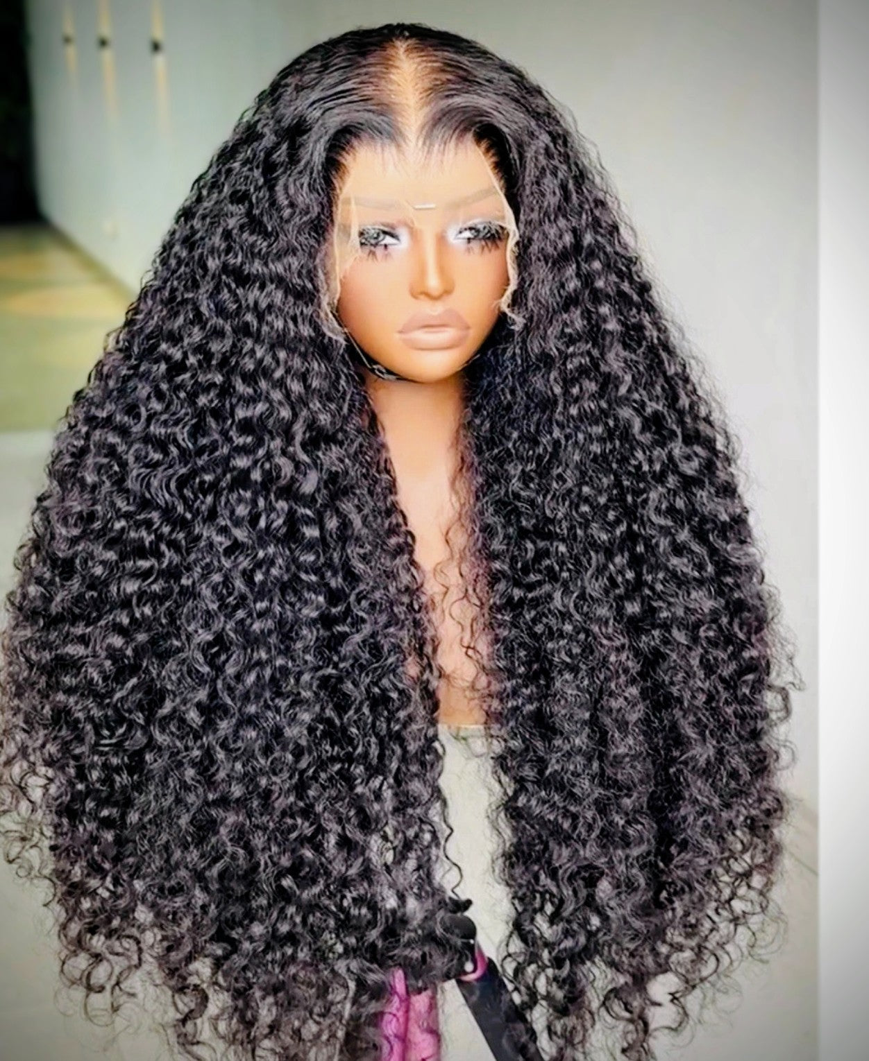 Elegant 13x4 & 13x6 lace frontal wig with a stunning deep wave pattern, perfect for a luxurious hairstyle and easy to style.