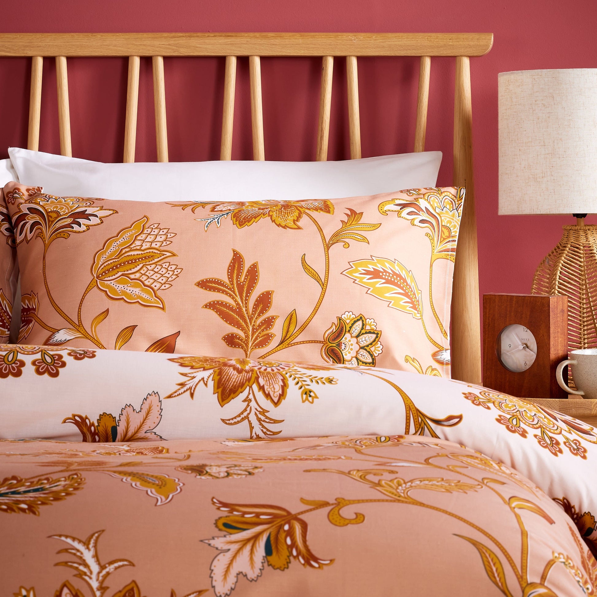 Close-up view of the Shimla Duvet Cover Set highlighting its premium quality, breathable fabric, and exquisite detail, ideal for a sophisticated sleeping space.