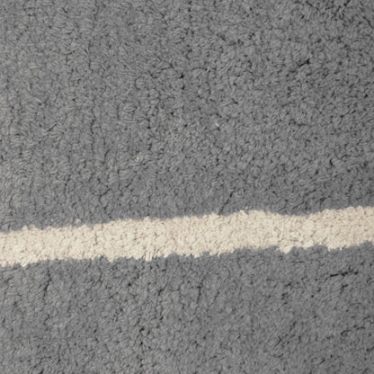 Luxurious Stockholm Super Soft Cotton Blend Bath Mat in elegant grey, showcasing its plush texture and non-slip backing, perfect for a sophisticated bathroom.