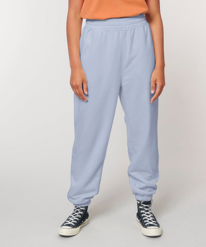 Stylish unisex jog pants with laid-back fit, crafted from 100% organic cotton, perfect for a luxurious casual look.