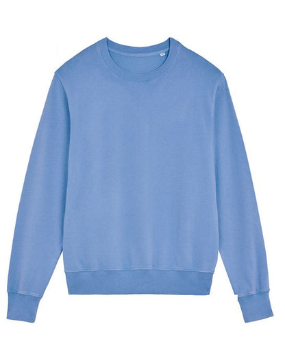 Elegant unisex sweatshirt crafted from organic cotton, featuring vintage design elements for a chic and timeless appeal.