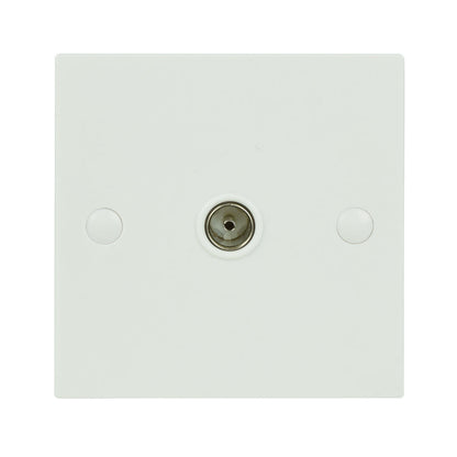 AV:Link TV Aerial Coaxial Wall Plate