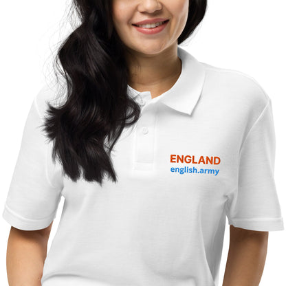 ENGLAND - Unisex Pique Polo Shirt
