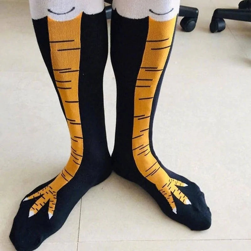 LWomen's Novelty Printed Animal legs Long Funny Socks Cosplay Halloween