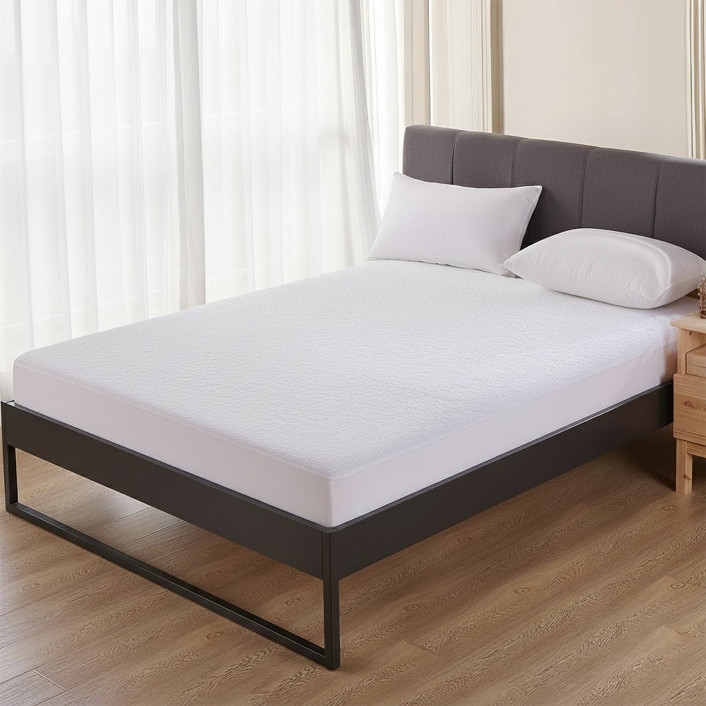 Luxury Terry Towel Mattress Protector with Waterproof Lining for Ultimate Bed Protection and Comfort