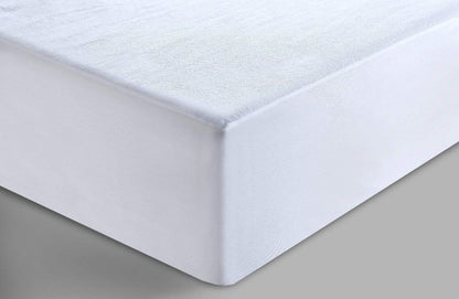 Luxury terry towel mattress protector by OLIVIA ROCCO, featuring a waterproof design for superior mattress protection and comfort.