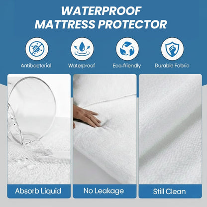 Deep Skirt Waterproof Mattress Protector by OLIVIA ROCCO for Secure Fit on All Mattress Sizes