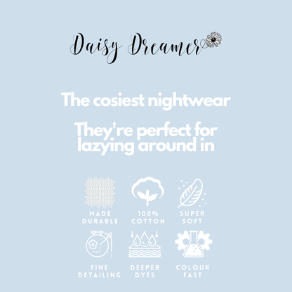 Elegant long sleeve top from the Women's Grey Cotton Pyjama Set, crafted from 100% pure cotton for ultimate comfort and style.