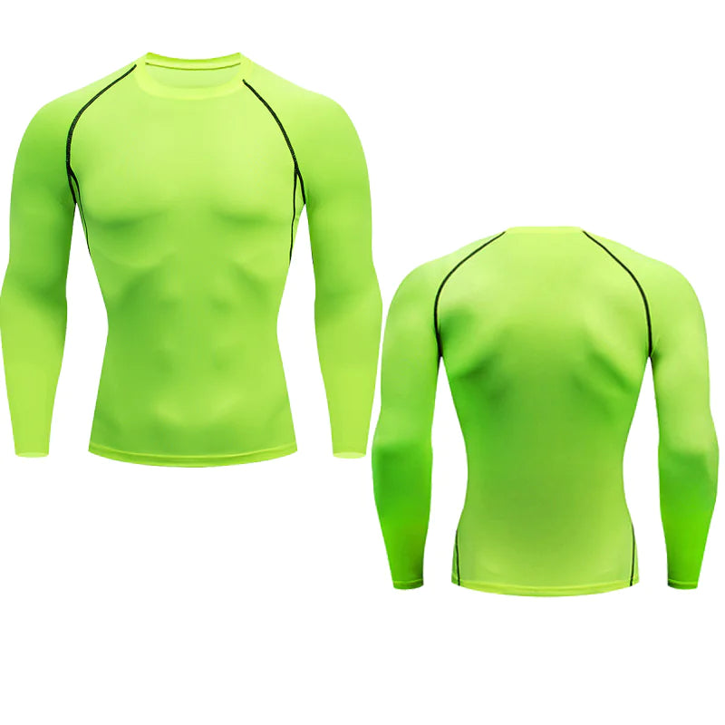 Stylish navy blue long sleeve compression shirt designed for active lifestyles.