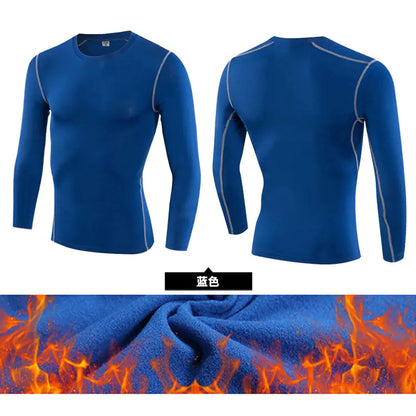 Luxury men's compression shirt by Dazzling Dreams Studio, designed for autumn and winter fitness activities.