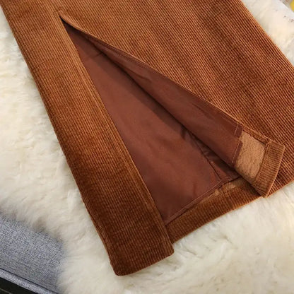 Variety of trendy colours available for the Women's Corduroy Skirt from Dazzling Dreams Studio, perfect for matching different personal styles.